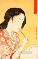 retrato de una mujer Kitagawa Utamaro Ukiyo e Bijin ga
